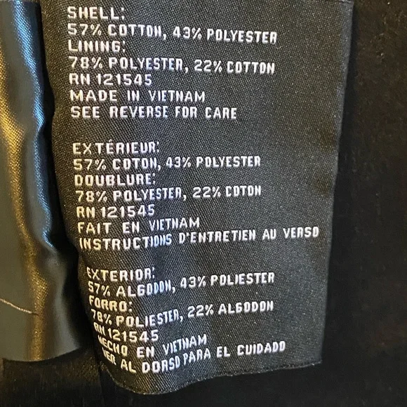 Woman’s London fog belted trench coat-size large - Picture 5 of 10